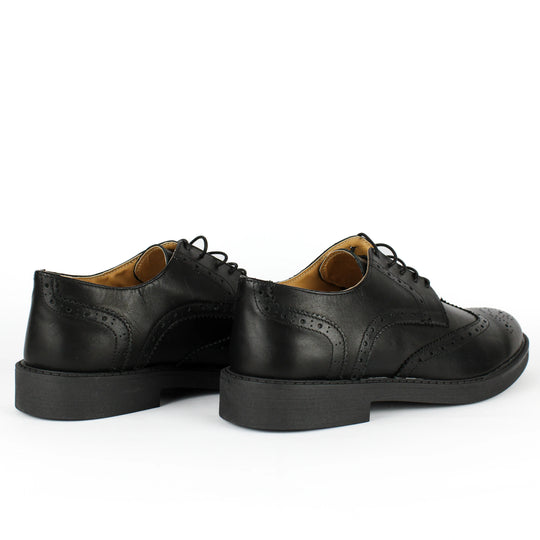 Derby Francesina in Pelle Nero