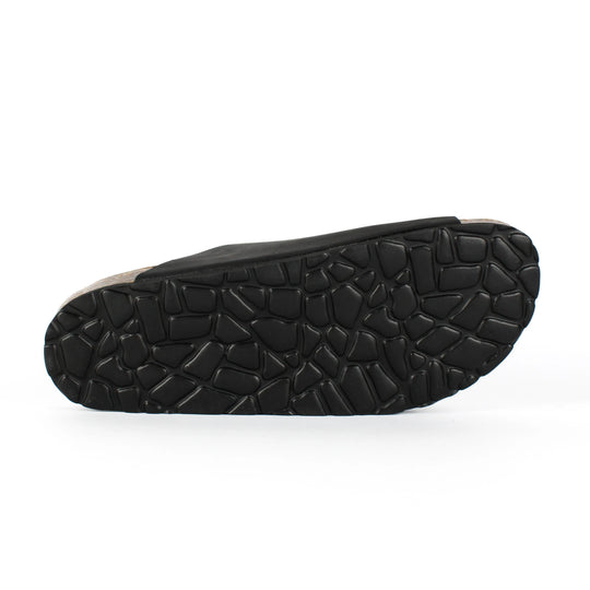 Sandali Positano in Vera Pelle Nera