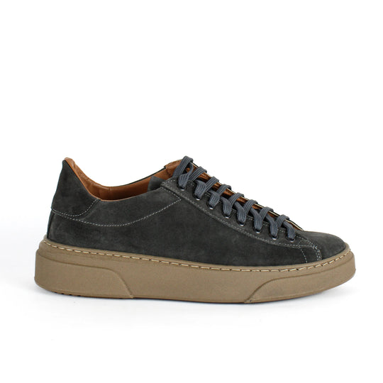 Sneakers Londra in Camoscio Grigio