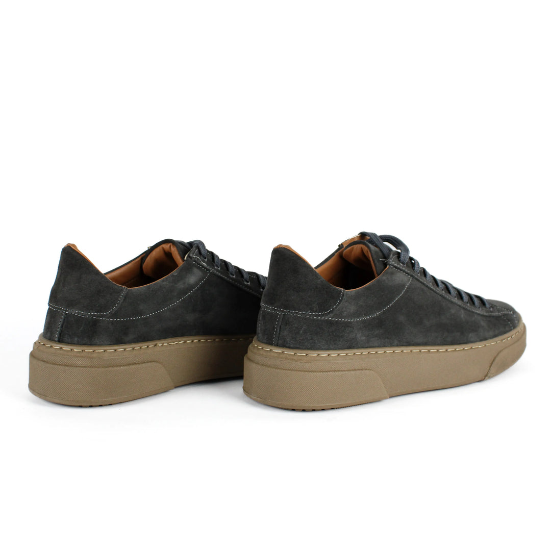 Sneakers Londra in Camoscio Grigio