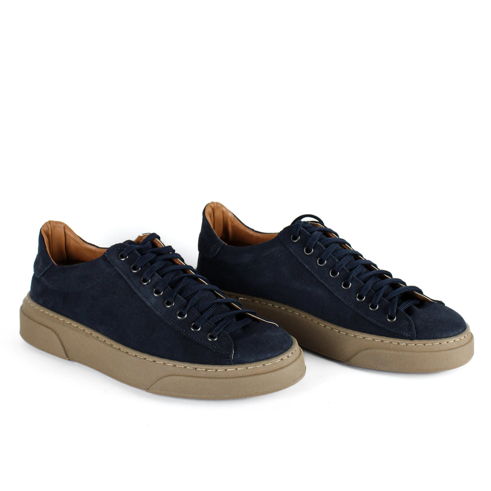 Sneakers Londra in Camoscio Blu
