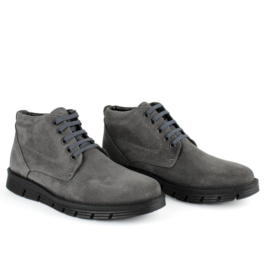 Polacchine Cesare in Camoscio Grigio