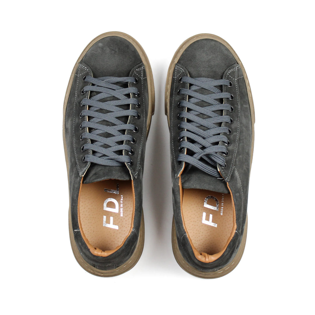 Sneakers Londra in Camoscio Grigio