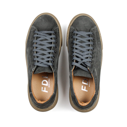 Sneakers Londra in Camoscio Grigio