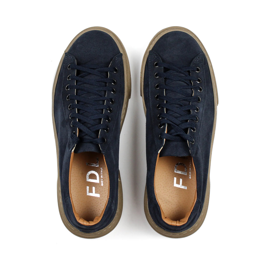 Sneakers Londra in Camoscio Blu