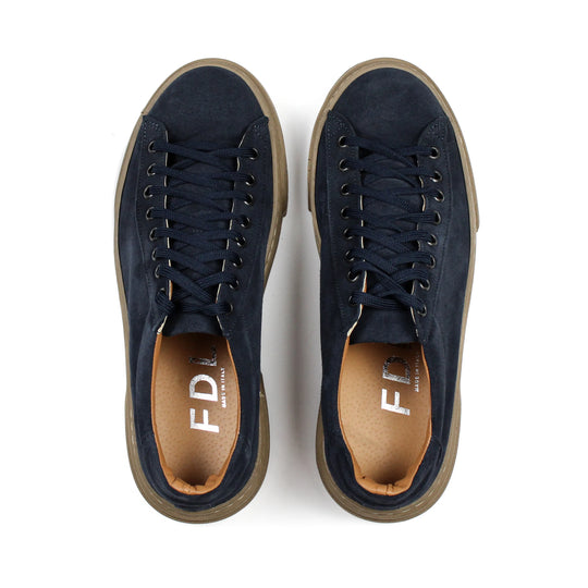 Sneakers Londra in Camoscio Blu