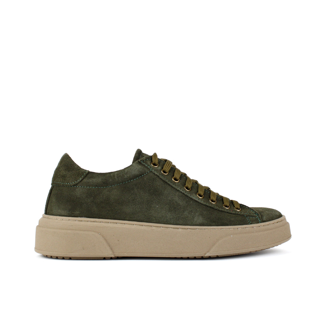 Sneakers Londra in Camoscio Verde