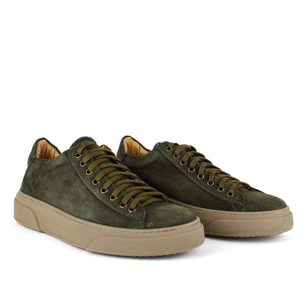 Sneakers Londra in Camoscio Verde