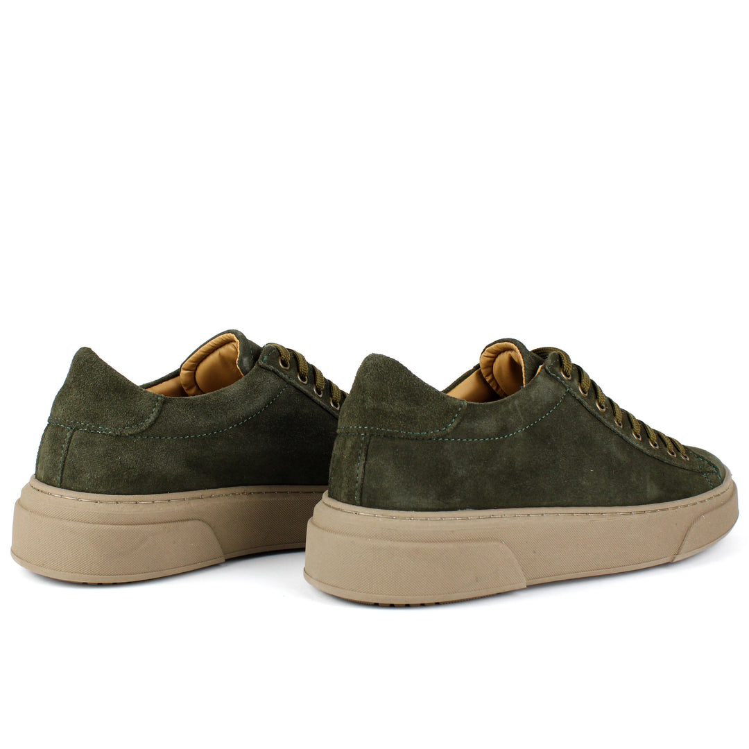 Sneakers Londra in Camoscio Verde