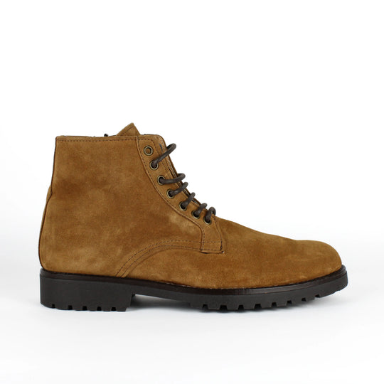 Stivaletti Zip in Camoscio Cuoio