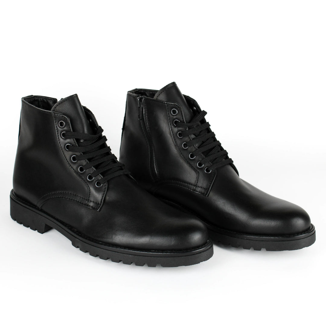 Stivaletti Zip in Pelle Nera