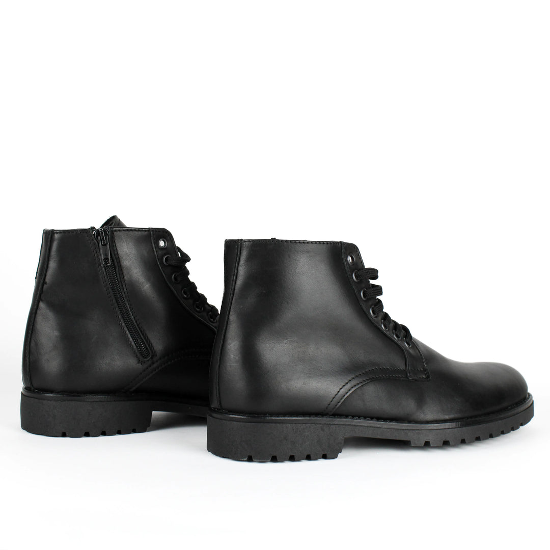 Stivaletti Zip in Pelle Nera