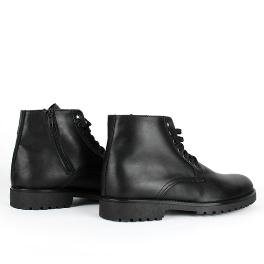 Stivaletti Zip in Pelle Nera