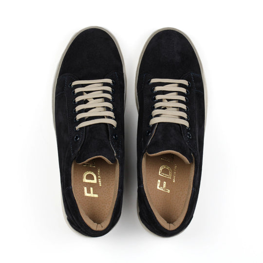 Sneakers Berlino in Camoscio Blu