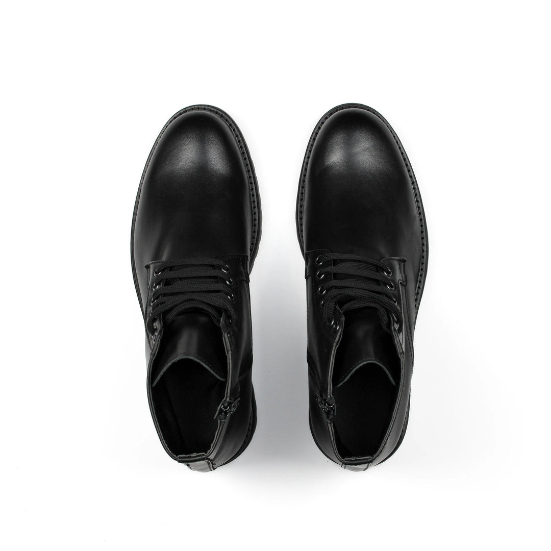 Stivaletti Zip in Pelle Nera