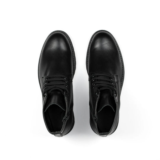 Stivaletti Zip in Pelle Nera