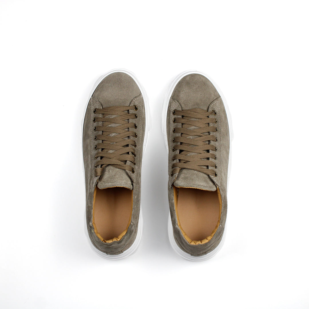 Sneakers Londra in Camoscio Taupe