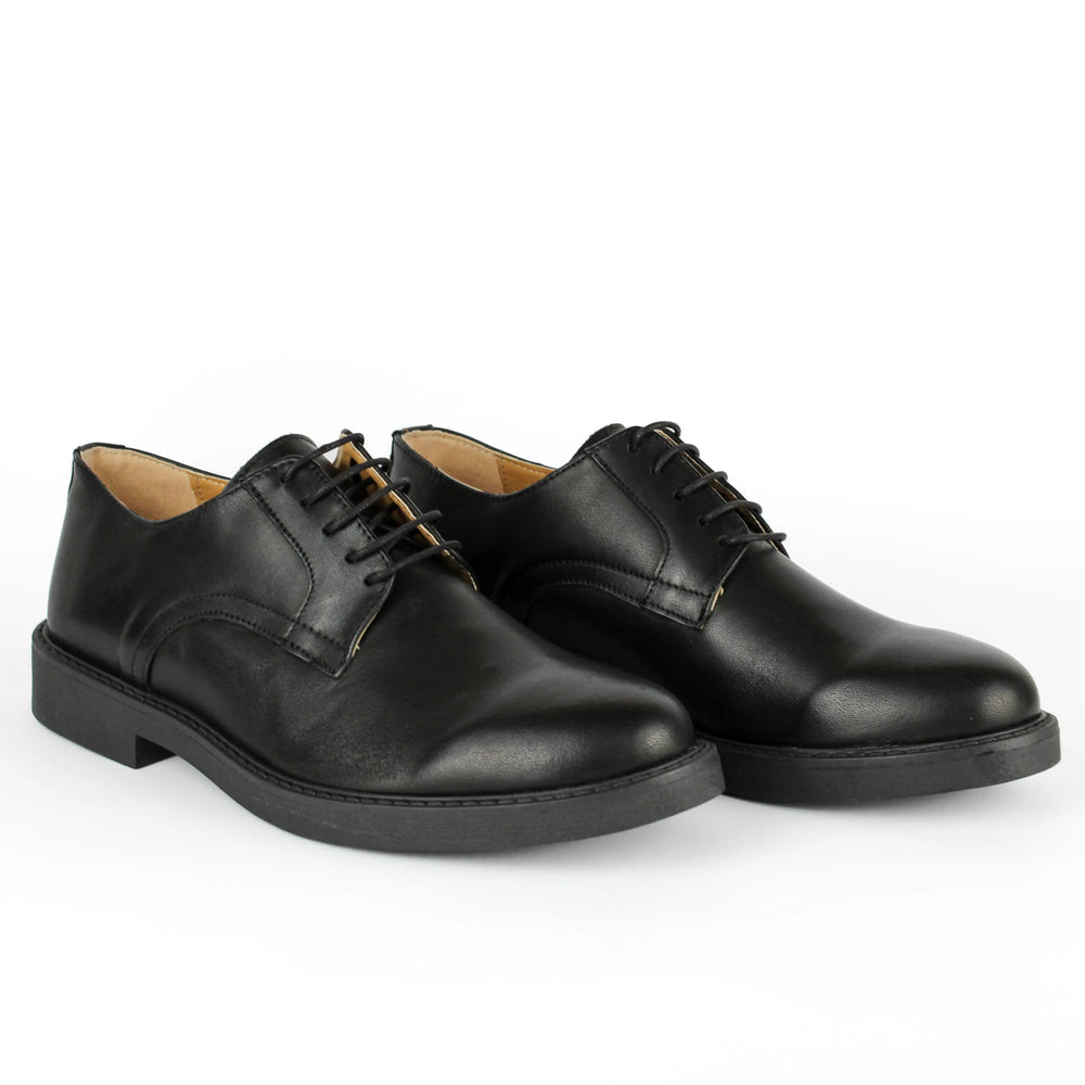 Derby Liscio in Pelle Nero