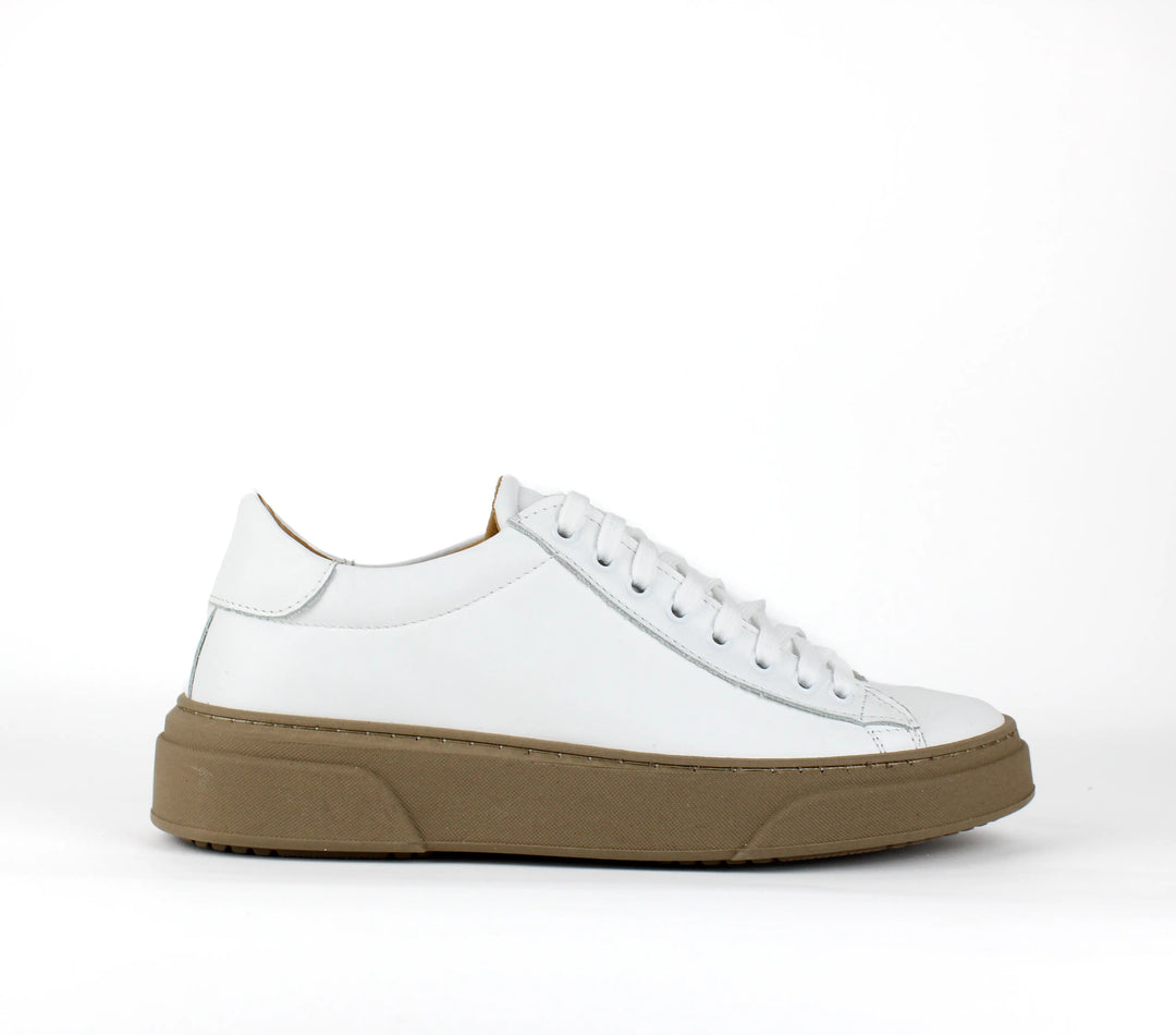 Sneakers Londra in Pelle Bianca