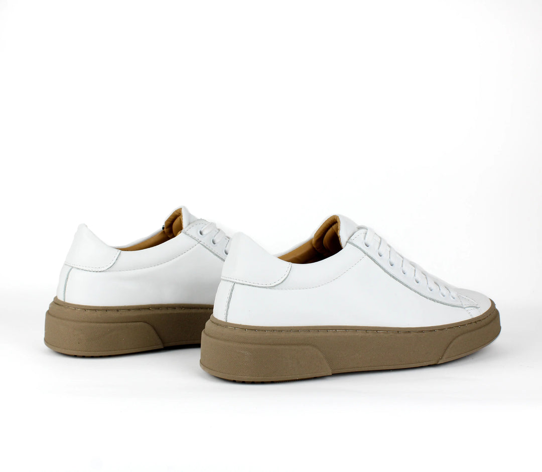 Sneakers Londra in Pelle Bianca