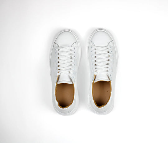 Sneakers Londra in Pelle Bianca