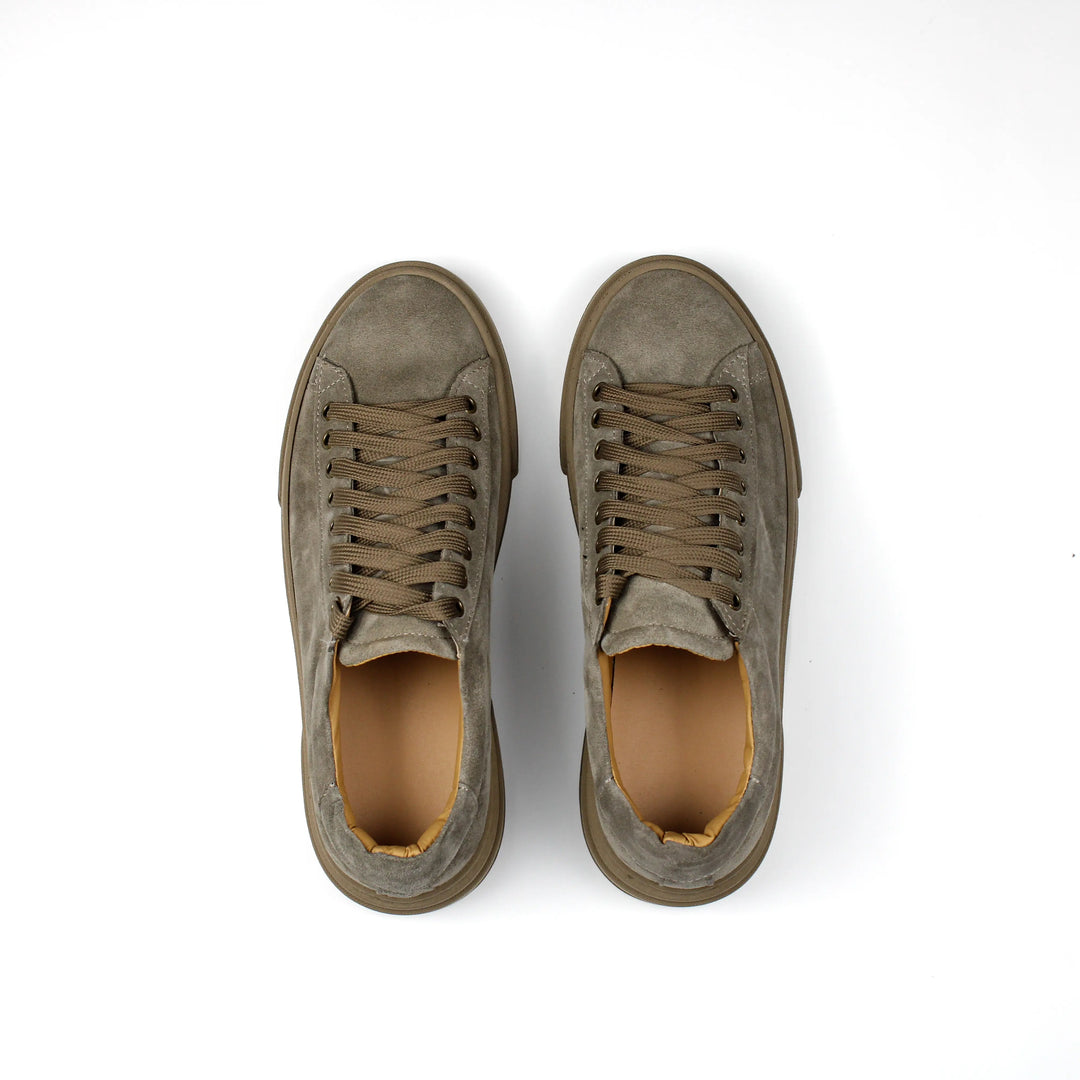 Sneakers Londra in Camoscio Taupe