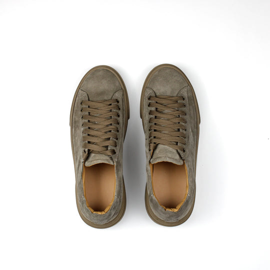 Sneakers Londra in Camoscio Taupe