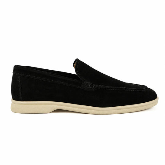 Mocassini Portofino in Camoscio Nero